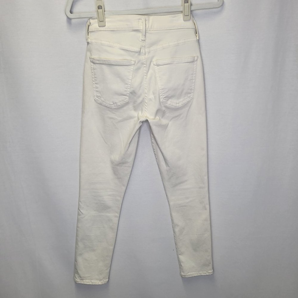 Citizens Of Humanity Women's Size 24 Jeans Ivory Rocket Ankle Skinny - Picture 2 of 7